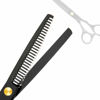 Picture of Professional Home Hair Cutting Kit Home Haircutting Scissors Barber Salon Home Thinning Shears Kit with Comb Case for Men Women Black