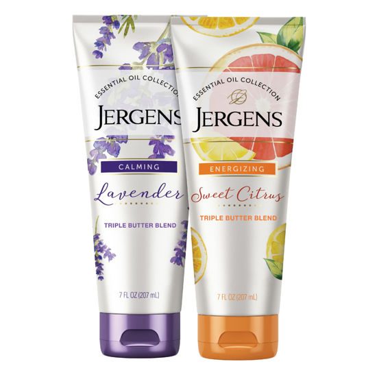 Picture of Jergens Body Butter Moisturizers, 7 fl oz 2PK, with Energizing Citrus and Calming Lavender, Softens and Soothes Dry Skin