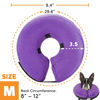 Picture of BENCMATE Protective Inflatable Collar for Dogs and Cats - Soft Pet Recovery Collar Does Not Block Vision E-Collar (Medium, Purple)