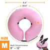 Picture of BENCMATE Protective Inflatable Collar for Dogs and Cats - Soft Pet Recovery Collar Does Not Block Vision E-Collar (Medium, Pink)