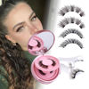 Picture of JIMIRE Magnetic Eyelashes Natural Look 2 Pairs Cat Eye Magnetic Lashes with Applicator Reusable Magnetic Eyelashes No Glue Needed Magnetic Lashes without Eyeliner Demi-Wispies Eyelashes Easy to Apply