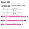 Picture of DAGANXI Tactical Dog Collar, Adjustable Military Training Nylon Dog Collar with Control Handle and Heavy Metal Buckle for Medium and Large Dogs, with Patches and Airtags Case (L, Pink)