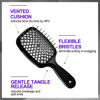 Picture of Wet & Dry Vented Detangling Hair Brush,Midnight-Black