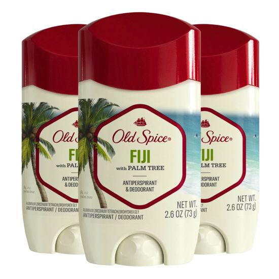 Picture of Old Spice Men's Antiperspirant & Deodorant Fiji with Palm Tree, 2.6oz (Pack of 3)