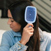 Picture of FHI Heat UNbrush Detangling Brush for Pain-Free Brushing on All Wet or Dry Hair Types - Durable DuoFlex Anti-Static Bristles, Lightweight Handle, Vented Hair Brush, Periwinkle Light Blue