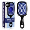 Picture of FHI Heat UNbrush Detangling Brush for Pain-Free Brushing on All Wet or Dry Hair Types - Durable DuoFlex Anti-Static Bristles, Lightweight Handle, Vented Hair Brush, Galaxy Blue