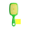 Picture of FHI Heat UNbrush Detangling Brush for Pain-Free Brushing on All Wet or Dry Hair Types - Durable DuoFlex Anti-Static Bristles, Lightweight Handle, Vented Hair Brush, Lemon Lime Green