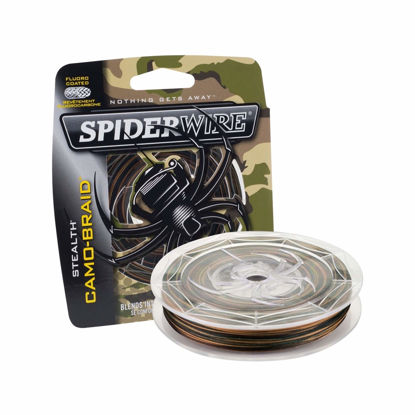 Picture of Spiderwire ProSpec® Chrome 100% Fluoro Leader, Camo, 30lb | 13.6kg, 300yd | 274m Fishing Line, Suitable for Saltwater Environments