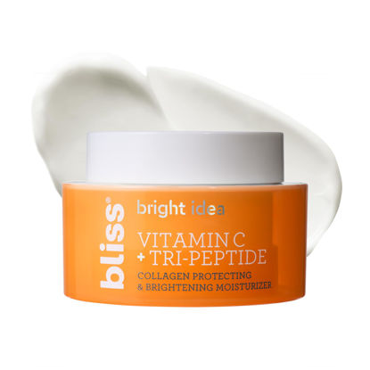 Picture of Bliss Tri-Peptide Brightening Moisturizer | Vitamin C & Squalane | Hydrating Anti-Aging Face Cream for Radiant Skin | Clean Vegan & Cruelty Free 1.7 fl oz