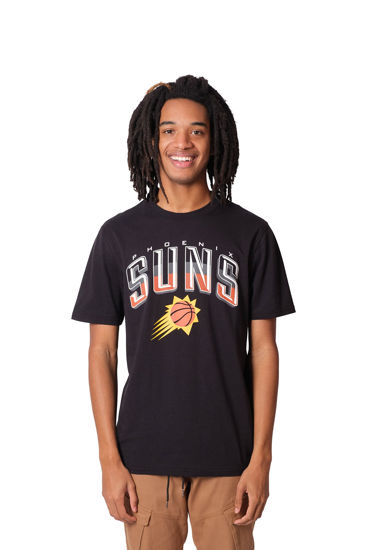 Picture of Ultra Game NBA Phoenix Suns Mens Arched Plexi Short Sleeve Tee Shirt, Black, Large