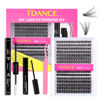 Picture of TDANCE DIY Lash Extension Kit Cluster Lashes Kit with 10-16mm Mix Lash Clusters, Lash Bond and Seal, Lash Remover, Lash Applicator for DIY Eyelash Extension Kit at Home(30D+40D-C-10-16MIX-ALL Kit)