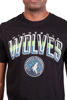 Picture of Ultra Game NBA Minnesota Timberwolves Mens Arched Plexi Short Sleeve Tee Shirt, Black, Large