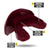 Picture of Nxtrnd One Football Mouth Guard, Strap Included, Fits Adult & Youth (Maroon)