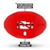 Picture of Nxtrnd One Football Mouth Guard, Strap Included, Fits Adult & Youth (Red)