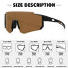 Picture of STORYCOAST Polarized Sports Sunglasses for Men Women,Bike Glasses Driving Fishing Cycling Mountain Bike Sunglasses UV400 Protection Black Frame-Brown Lens