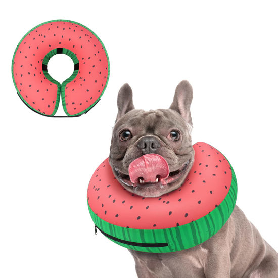 Picture of Supet Inflatable Dog Cone Collar Recovery Head Cone, Dog Neck Donut Collar Recovery E Collars for Dogs after Surgery