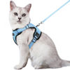 Picture of rabbitgoo Cat Harness and Leash for Walking, Escape Proof Soft Adjustable Vest Harnesses for Cats, Easy Control Breathable Reflective Strips Jacket, Light Blue,M