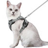 Picture of rabbitgoo Cat Harness and Leash for Walking, Escape Proof Soft Adjustable Vest Harnesses for Cats, Easy Control Breathable Reflective Strips Jacket, Grey, M