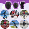 Picture of Kids Protective Gear Set Wemfg Knee Pads for Kids 3-8 Years Toddler Knee and Elbow Pads with Wrist Guards 3 in 1 for Skating Cycling Bike Rollerblading Scooter（Purple）