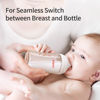 Picture of Pigeon Silicone Nipple (L) with Latch-On Line, Natural Feel, 6+ Months, 4 Counts