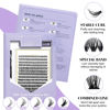 Picture of DIY Lash Extension Kit 280 PCS Individual Eyelash Extension Kit 0.07C 9-16MIX 30D 40D Cluster Lashes Kit Lash Glue Remover for Eyelash Extensions (Kit-30D40D-0.07C,9-16MIX)