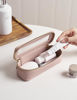 Picture of Popvibe Makeup Brush Travel Case Slim Makeup Bag for Women Clear Cosmetic Bag Cute Makeup Case Pink Toiletry Bag for Traveling Transparent Car Makeup Bag Aesthetic Makeup Brush Bag