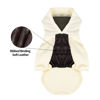 Picture of CuteBone Dog Hoodie Turtleneck Pet Outfit Puppy Clothes Cat Coat Hooded Quilted Soft Leather Panel DH03S