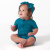 Picture of Gerber Unisex Baby Buttery Soft Short Sleeve Romper with Viscose Made from Eucalyptus, Teal, 12 Months