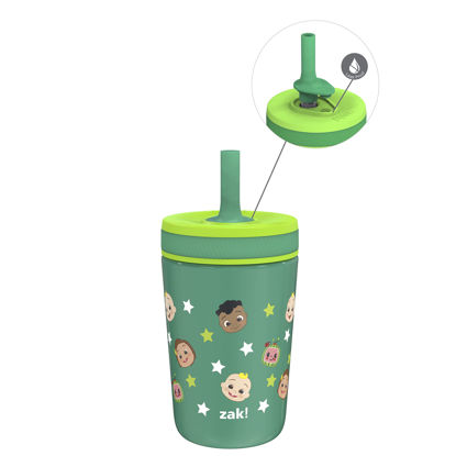 Picture of Zak Designs CoComelon Kelso Toddler Cups For Travel or At Home, 12oz Vacuum Insulated Stainless Steel Sippy Cup With Leak-Proof Design is Perfect For Kids (JJ, Cody, Nina)