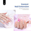 Picture of Beetles Gel Nail Kit with 504Pcs Extral Short Stiletto Pre-Shaped Clear Full Cover Gel Nail Tips, 5 in 1 Nail Glue Portable Uv Led Nail Lamp Nail Art Diy Gel Nail Extention Kit