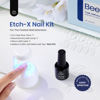 Picture of Beetles Gel Nail Kit Easy Nail Extension Set With Etch X Nail Tips 504Pcs Half Matte Medium Coffin Shaped Tips 5 in 1 Nail Glue Base Gel and Innovative Led Lamp Diy Art at Home Nail Kit