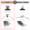 Picture of LASHVIEW Lash Extension Clusters - 168pcs Natural Look Lash Clusters Extensions with Waterproof Latex Free Bond and Seal Glue, 9-16mm Mix (56D)