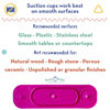 Picture of BUSY BABY MAT | Silicone Mini Suction Placemat for Babies & Toddlers with Adjustable Tethers to Attach Toys | Keep Toys Off The Floor, Dishwasher Safe, BPA Free | Includes Travel Sleeve (Violet)