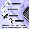 Picture of BEYELIAN Lash Extension Kit Cluster Lashes Kit with 168 Pcs Lash Clusters, Clusters Eyelash Applicator Tool, Cluster Lashes Bond and Seal Super Hold, Clusters Lash Glue Remover Easy to Apply at Home