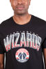 Picture of Ultra Game -NBA Washington Wizards Mens Arched Plexi Short Sleeve Tee Shirt, Black, Medium