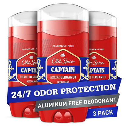 Picture of Old Spice Red Collection Deodorant for Men, Captain Scent, 3 ct, 3oz each, 9oz total