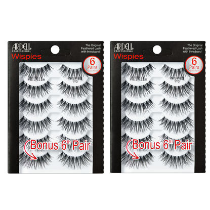 Picture of Ardell Wispies 113 Black, 6 Pairs x 2 Pack