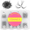 Picture of TDANCE 1000 Premade Fans Eyelash Extensions D Curl Premade Volume Lash Extensions 10D Handmade Promade Loose Fans 9-16mm Mixed Length 0.07mm Thickness Pre Made Lash Fans (10D-0.07-D,9-16mm)