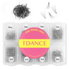 Picture of TDANCE 1000 Premade Fans Eyelash Extensions C Curl Premade Volume Lash Extensions 14D Handmade Promade Loose Fans 9-16mm Mixed Length 0.05mm Thickness Pre Made Lash Fans (14D-0.05-C,9-16mm)