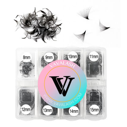 Picture of VAVALASH 600 Fans Premade Fans Eyelash Extensions 5D 6D 7D 8D 10D 12D 14D 16D 24D Premade Lash Fans 8-15mm Mixed Length Promade Loose Fans Thin Base Premade Volume Lash Extension(24D-0.05-D-8-15mm)