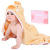 Picture of TBEZY Baby Hooded Towel with Unique Animal Design Ultra Soft Thick Cotton Bath Towel for Newborn (Chick)