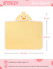 Picture of TBEZY Baby Hooded Towel with Unique Animal Design Ultra Soft Thick Cotton Bath Towel for Newborn (Chick)