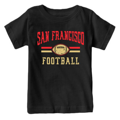 Picture of San Francisco Football Retro Team Kid's Fan T-Shirt (Black Shirt, 3T)