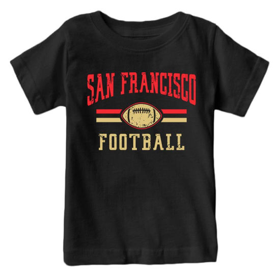 Picture of San Francisco Football Retro Team Kid's Fan T-Shirt (Black Shirt, 3T)