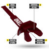 Picture of Nxtrnd Two Football Mouth Guard, Football Mouthpiece with Strap, Fits Adult & Youth (Maroon)