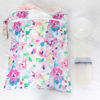 Picture of Bumkins Waterproof Wet Dry Bag for Baby, Travel, Swim Suit, Cloth Diapers, Pump Parts, Pool, Gym Clothes, Toiletry, Strap to Stroller, Daycare, Zip Reusable Bag, Packing Pouch, Watercolors Floral