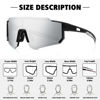 Picture of STORYCOAST Polarized Sports Sunglasses for Men Women,Bike Glasses Cycling Mountain Bike Sunglasses UV403 Protection Black-Silver