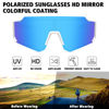 Picture of STORYCOAST Polarized Sports Sunglasses for Men Women,Driving Fishing Cycling Mountain Bike Sunglasses UV400 Protection White Frame-Ice Blue Mirror Lens