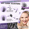 Picture of B&Q Lash Extension Kit for Beginners BM08 Eyelash Extension Kit 156pcs D Curl Flat Matte Lash Clusters Kit Natural and Soft Lash Kit Flat Band 8-18 Mixed Individual Lashes Kit (BM08-8-18MIX)