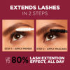 Picture of L'Oreal Paris Makeup Double Extend Tubing Mascara, Lengthening 2 Step Mascara, Smudgeproof, Black, Pack of 2